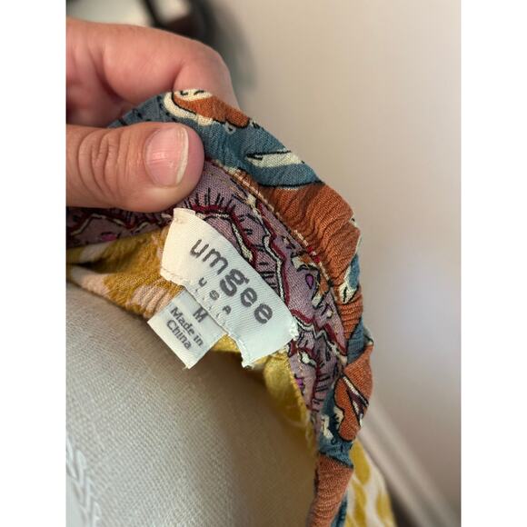 UMGEE Boho W/ Bell Sleeves Mini Dress Size Medium - Picture 4 of 5